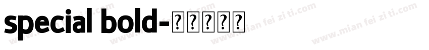 special bold字体转换
